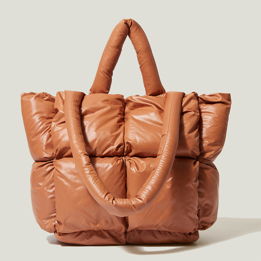 Square Pom-Pom Tote Bag