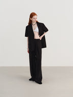 Pleated Relaxed-Fit Trousers