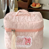 Stitched Patchwork Makeup Bag