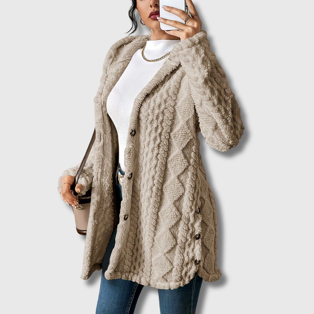Sapphira | Hooded Teddy Coat