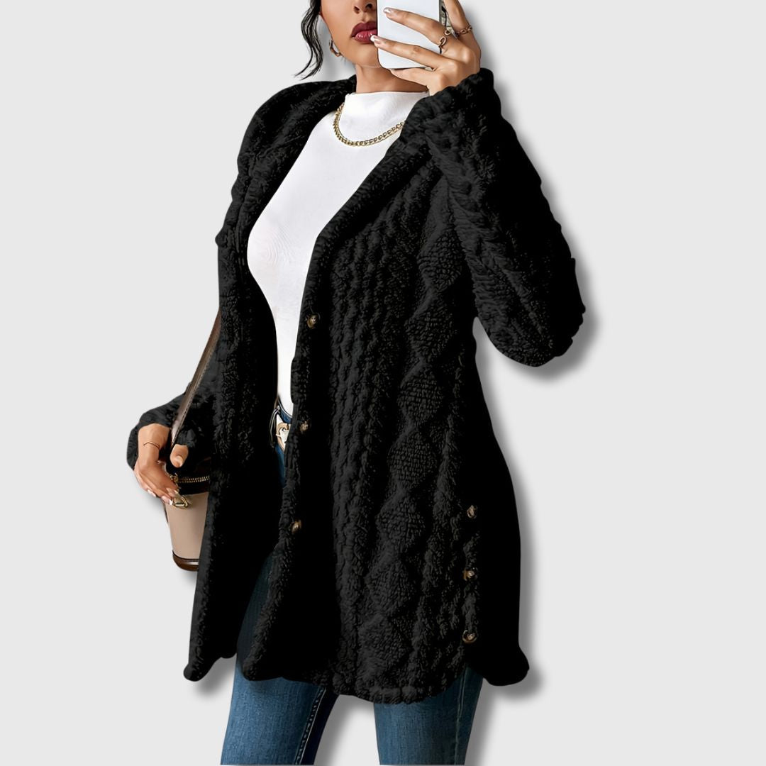 Sapphira | Hooded Teddy Coat