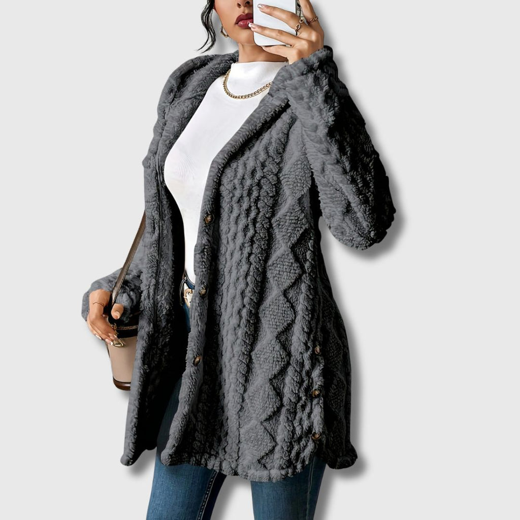 Sapphira | Hooded Teddy Coat