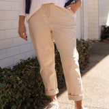 Kenzie Cream Drawstring Pants