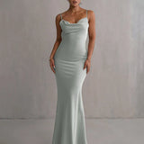 Pauline - Elegant Sultry Backless Maxi Dress
