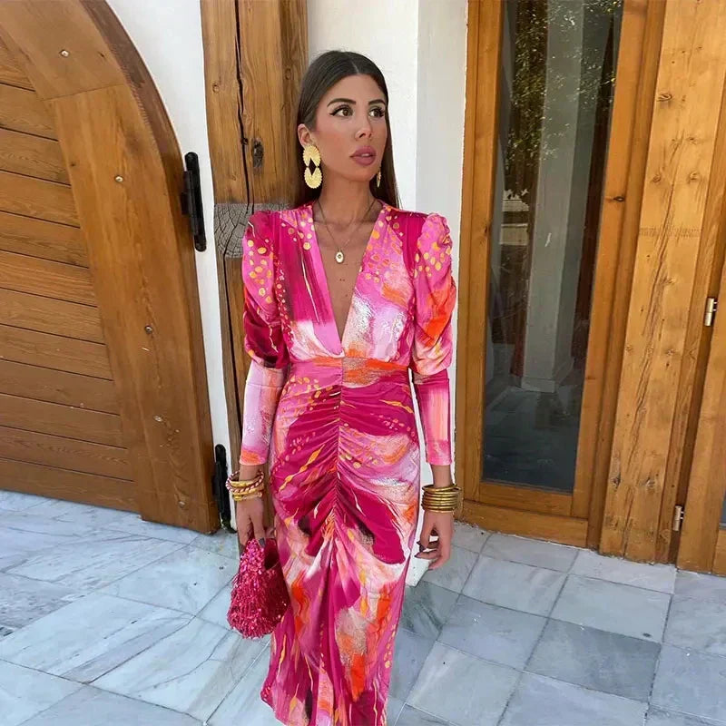 Emilia - Pink Mirage Party Dress