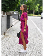 Amelie | Floral Wrap Midi Dress