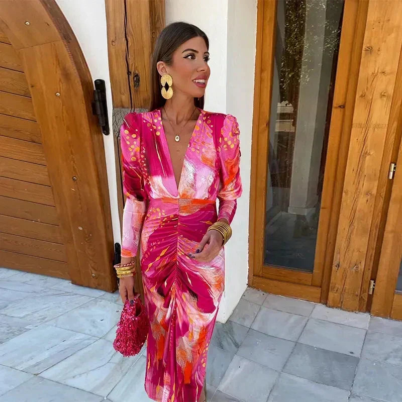 Emilia - Pink Mirage Party Dress