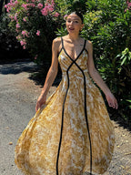 Starlit Muse™ –  V-Neck Dress