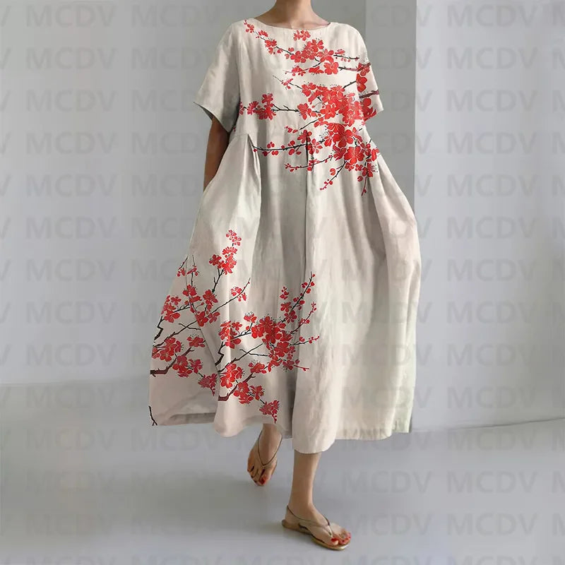 Vintage blossom MIDI dress