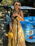 Starlit Muse™ –  V-Neck Dress