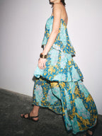 Riviera Muse™ Off-Shoulder Layered Maxi Dress