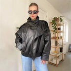 Carla Asymmetrical Leather Jacket