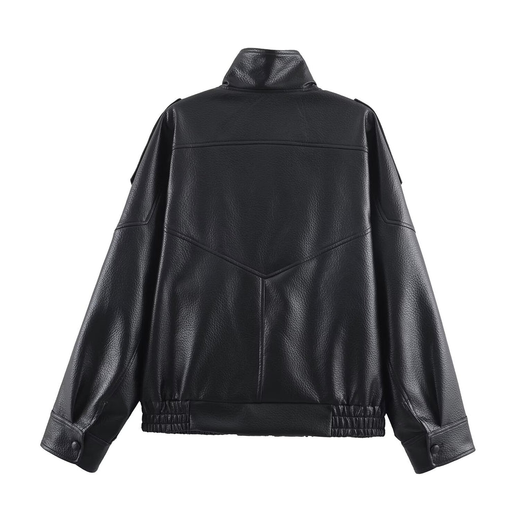 Carla Asymmetrical Leather Jacket