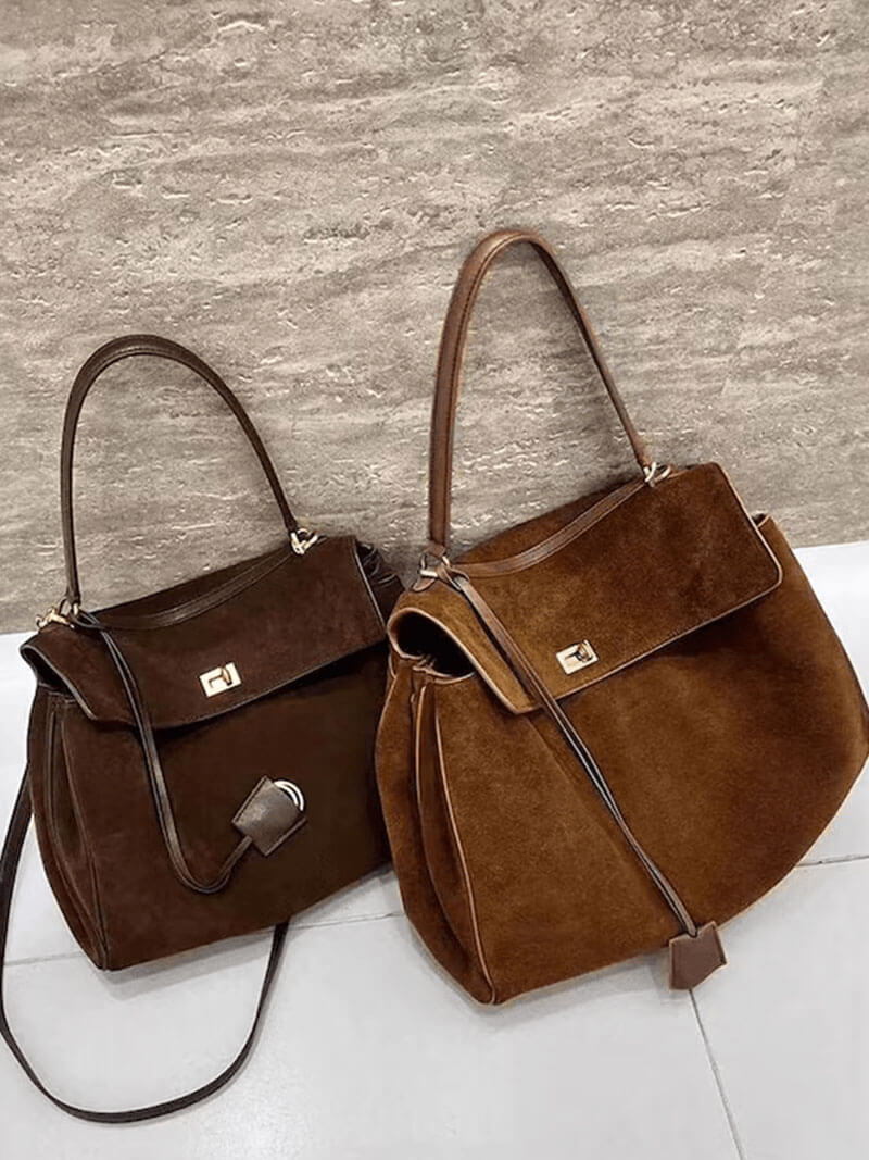 Roveo™ Suede Bag – Timeless Elegance with Versatile Charm