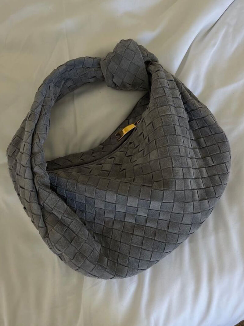 Aurelia™ Woven Suede Bag – Soft Sophistication with Distinctive Charm