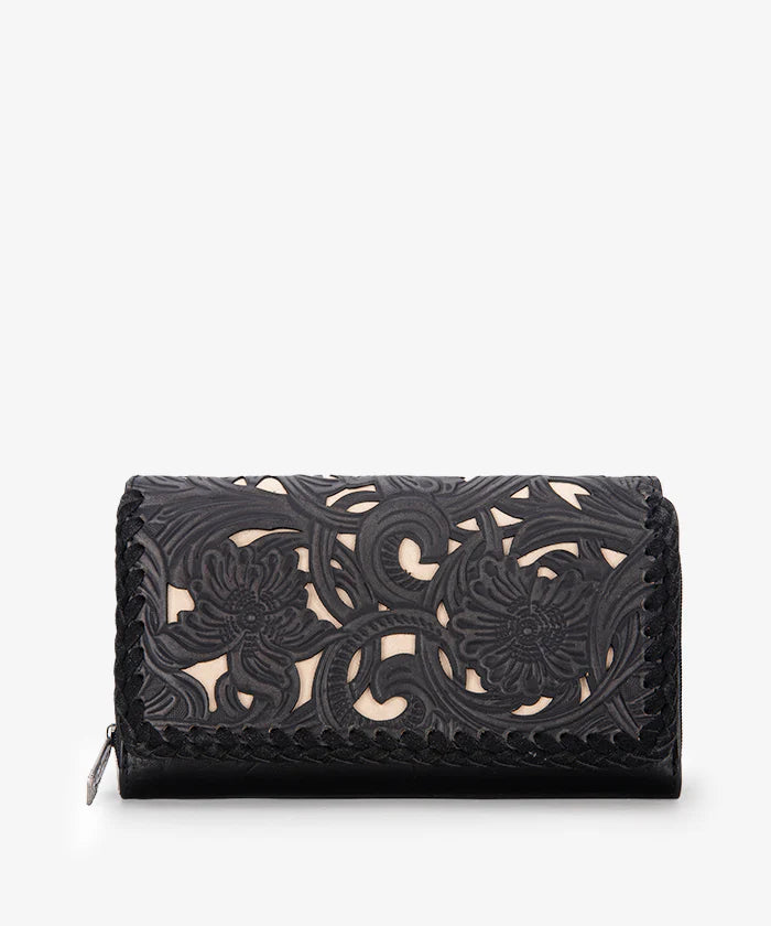 Trinity Ranch Floral Tooled Bifold Wallet
