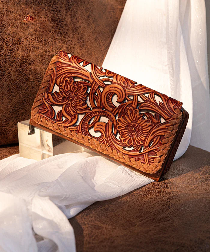 Trinity Ranch Floral Tooled Bifold Wallet