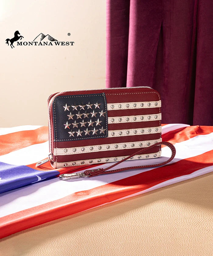Montana West American Flag Wallet