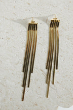 Brincos Glam Time banhados a ouro 18k