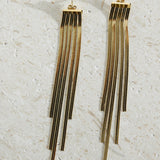 Brincos Glam Time banhados a ouro 18k