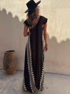 Shannon Bohemian Aztec Print Maxi Dress