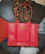 Wrangler Wide Cow Print Tote Bag