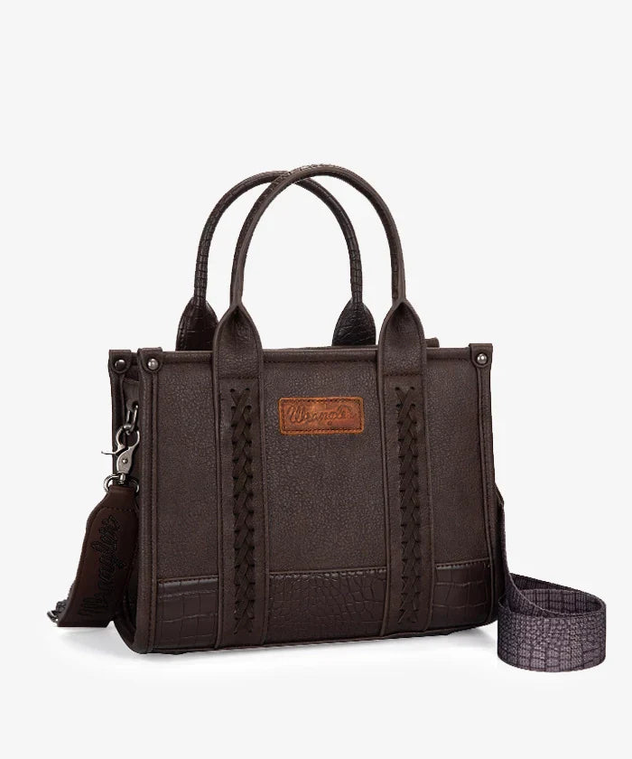 Wrangler Cow Print Crossbody Tote Bag