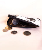 Wrangler Cow Print Mini Zip Card Case