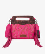 Wrangler Tooled Fringe Crossbody Bag