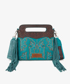 Wrangler Tooled Fringe Crossbody Bag