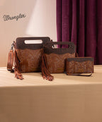 Wrangler Tooled Fringe Crossbody Bag