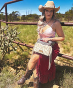 Wrangler Tooled Fringe Crossbody Bag