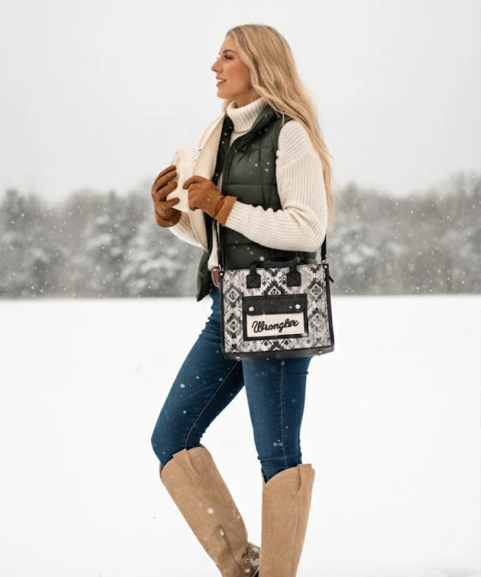 Wrangler Aztec Concealed Carry Canvas Tote Bag Collection