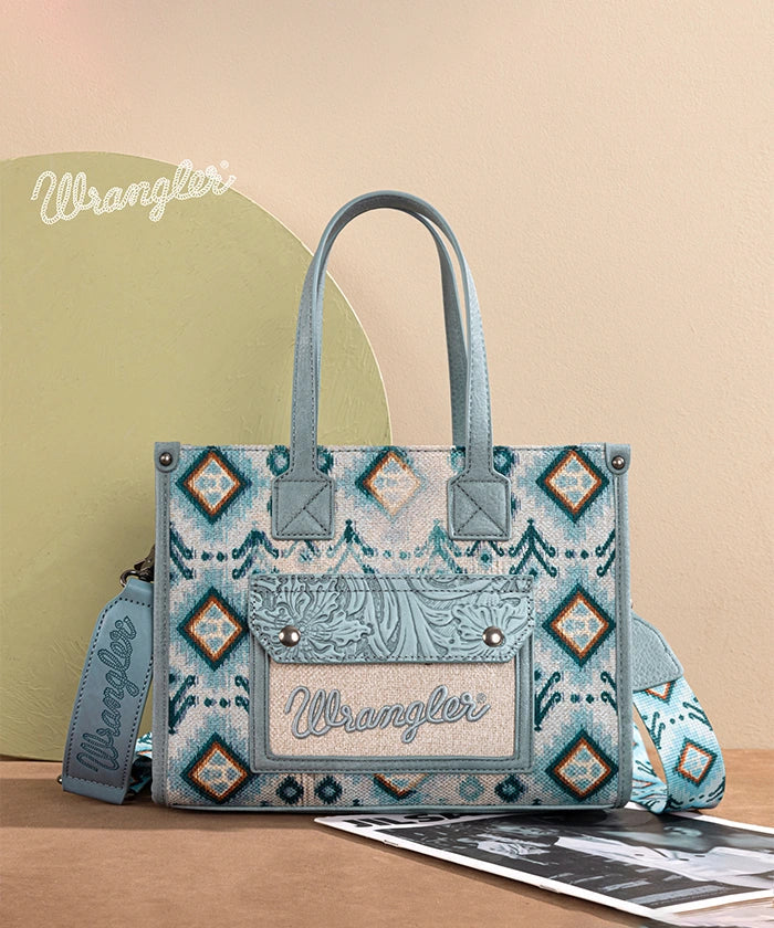 Wrangler Aztec Concealed Carry Canvas Tote Bag - Limited Stock