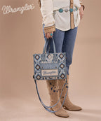 Wrangler Aztec Concealed Carry Canvas Tote Bag - Limited Stock