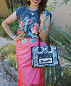 Wrangler Aztec Concealed Carry Canvas Tote Bag - Limited Stock