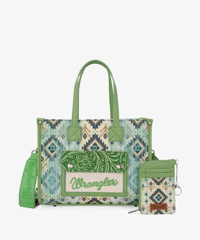 Wrangler Aztec Concealed Carry Canvas Tote Bag Collection