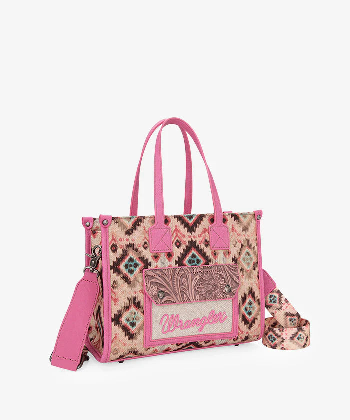 Wrangler Aztec Concealed Carry Canvas Tote Bag - Limited Stock