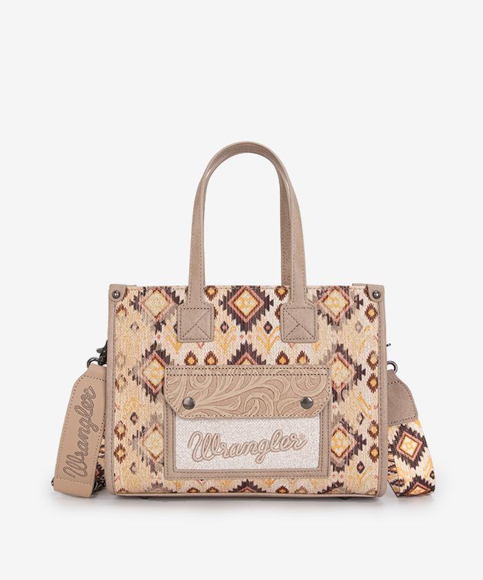 Wrangler Aztec Concealed Carry Canvas Tote Bag - Limited Stock