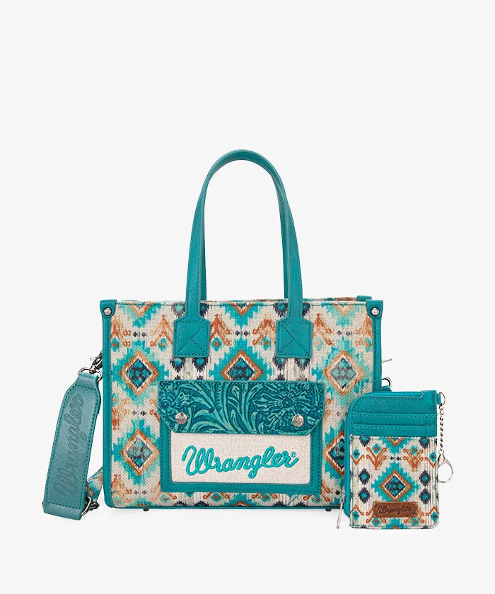 Wrangler Aztec Concealed Carry Canvas Tote Bag Collection