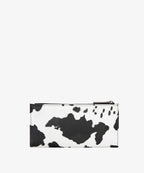 Wrangler Cow Print Zip Wallet