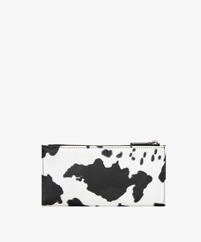 Wrangler Cow Print Zip Wallet