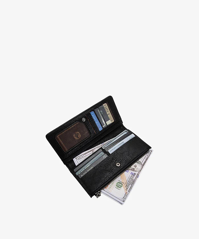 Wrangler Cow Print Zip Wallet