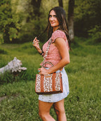 Wrangler Animal Print Concealed Carry Tote Bag