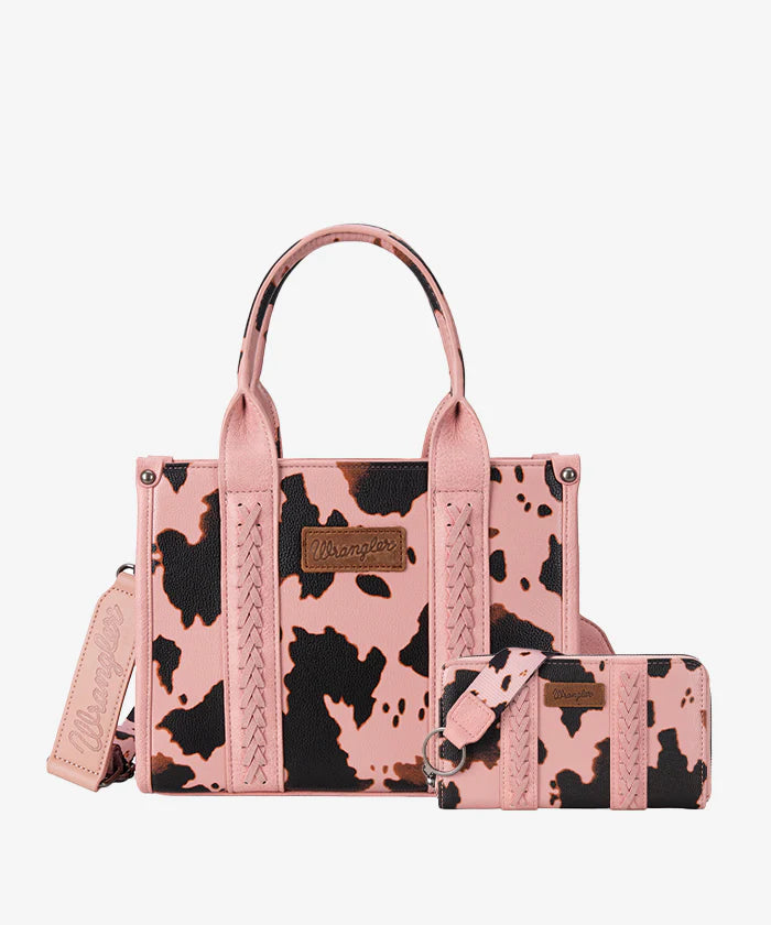 Wrangler Cow Print Concealed Crossbody Bag
