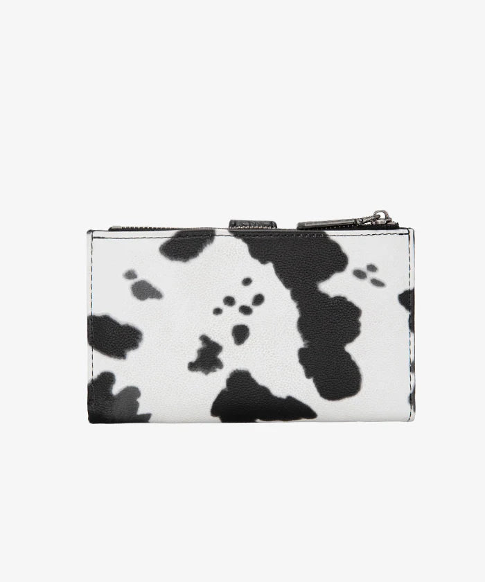 Wrangler Cow Print Button Wallet
