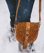 Wrangler Tooled Saddle Bag