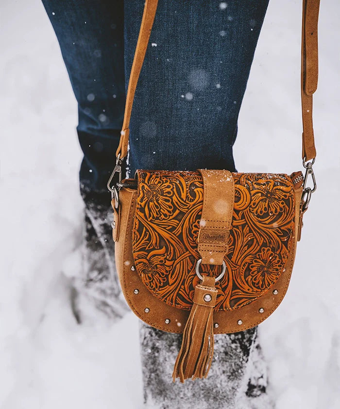 Wrangler Tooled Saddle Bag