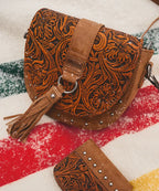 Wrangler Tooled Saddle Bag