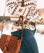 Wrangler Tooled Saddle Bag